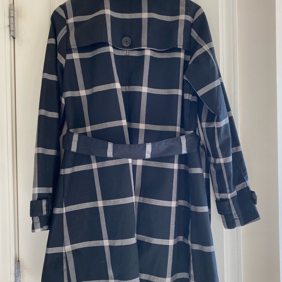 Merona Striped Trench Coat Jacket - Picture 5 of 9